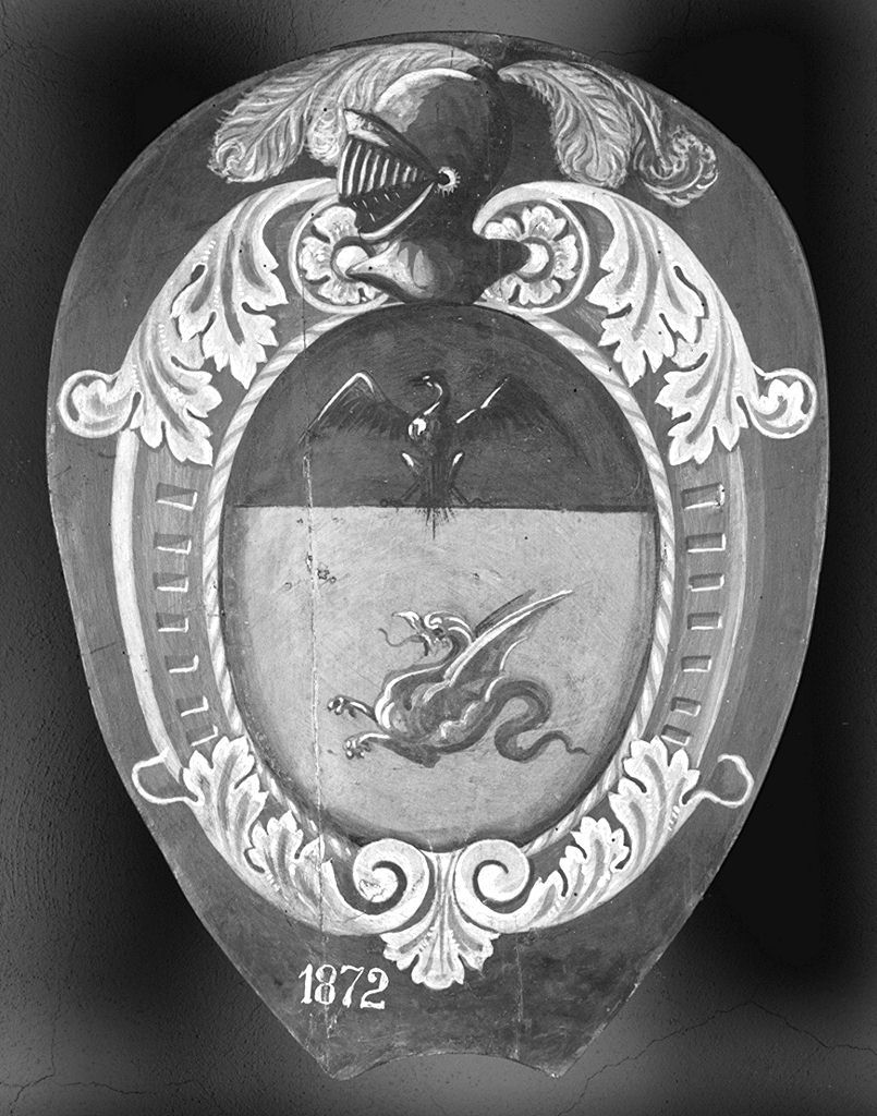 stemma gentilizio (dipinto) - ambito senese (sec. XIX)