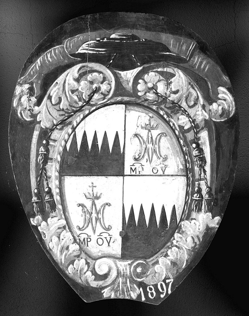 stemma gentilizio (dipinto) - ambito senese (sec. XIX)