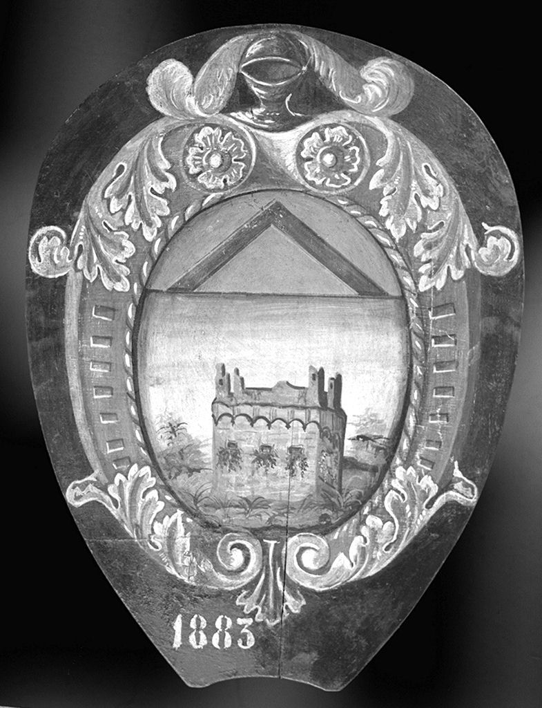 stemma gentilizio (dipinto) - ambito senese (sec. XIX)