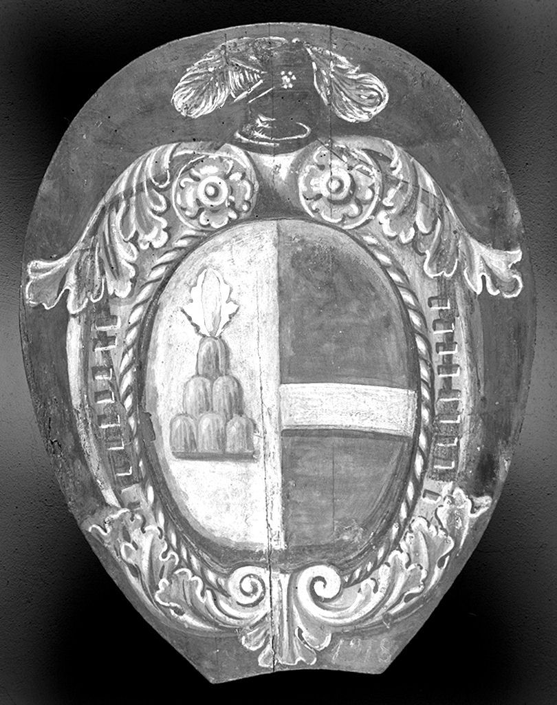 stemma gentilizio (dipinto) - ambito senese (sec. XX)