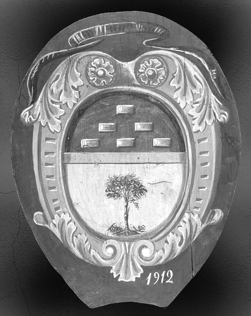 stemma gentilizio (dipinto) - ambito senese (sec. XX)