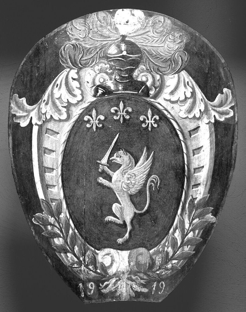 stemma gentilizio (dipinto) - ambito senese (sec. XX)