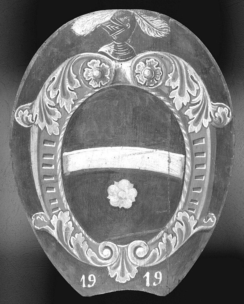 stemma gentilizio (dipinto) - ambito senese (sec. XX)