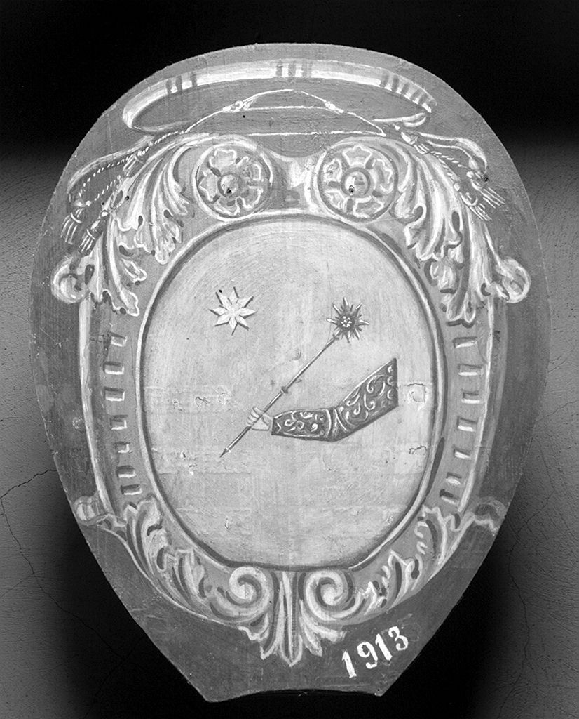 stemma gentilizio (dipinto) - ambito senese (sec. XX)