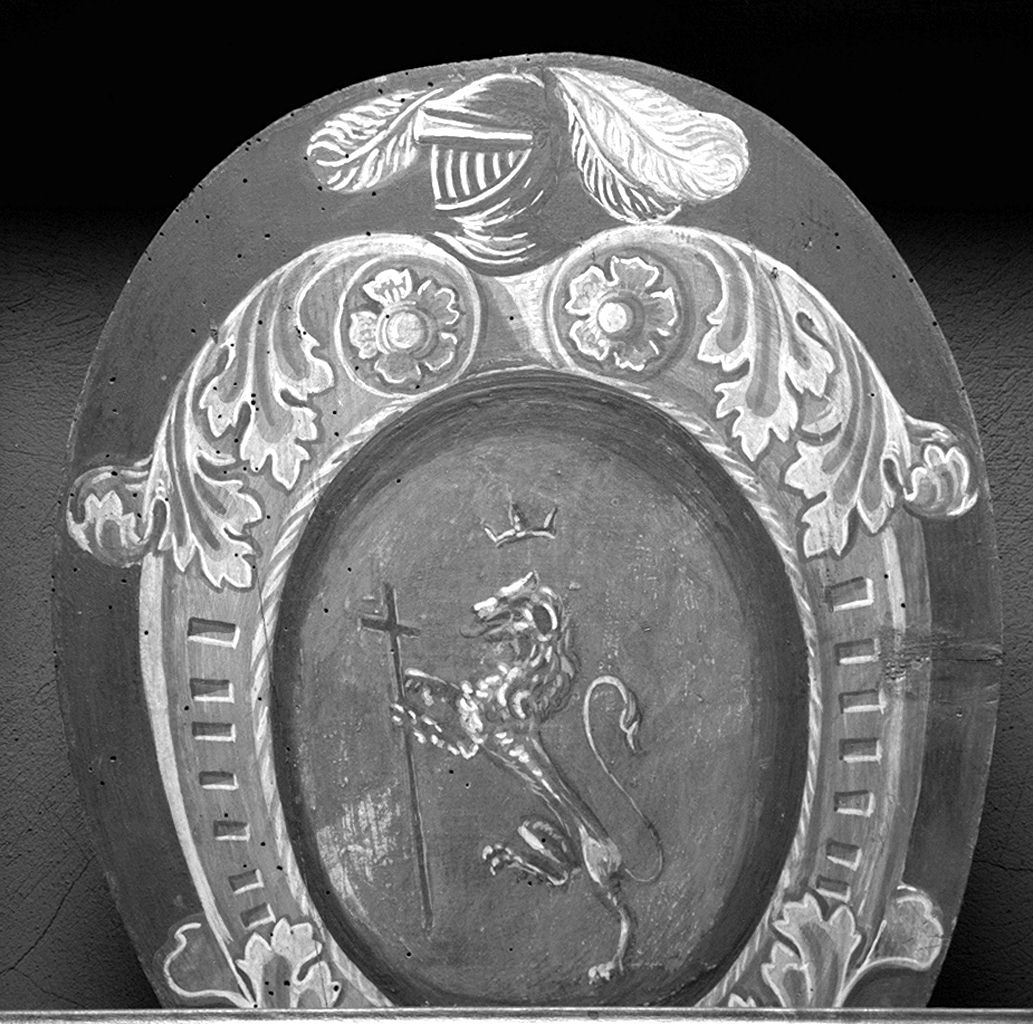 stemma gentilizio (dipinto) - ambito senese (secc. XIX/ XX)