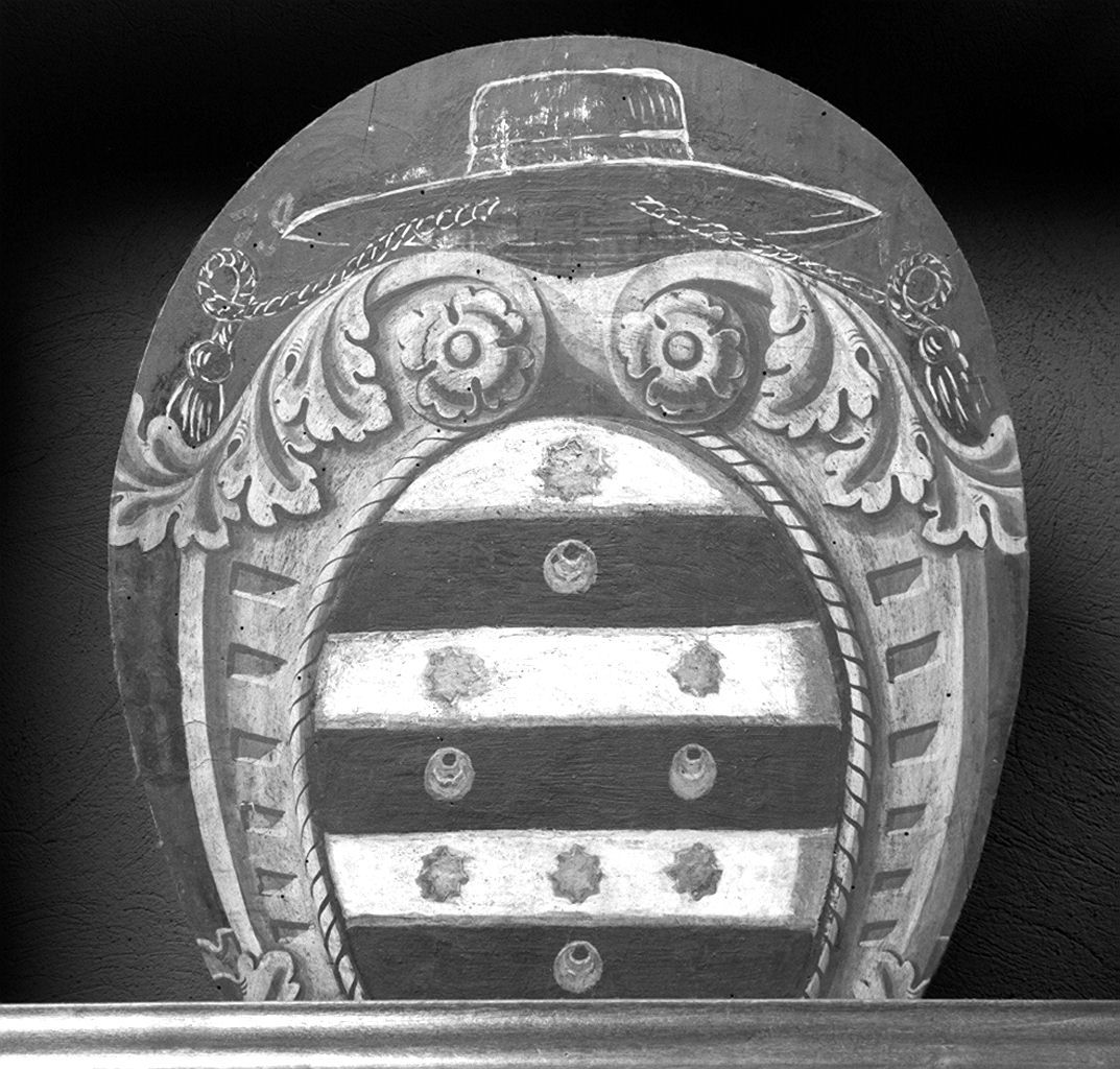 stemma gentilizio (dipinto) - ambito senese (secc. XIX/ XX)