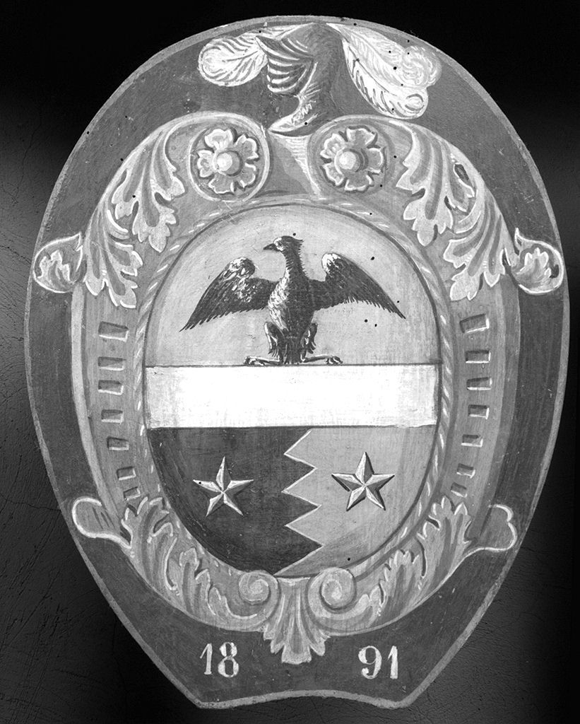 stemma gentilizio (dipinto) - ambito senese (sec. XIX)