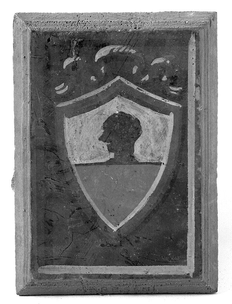 stemma gentilizio della famiglia Mareschi (dipinto) - ambito senese (secc. XIX/ XX)