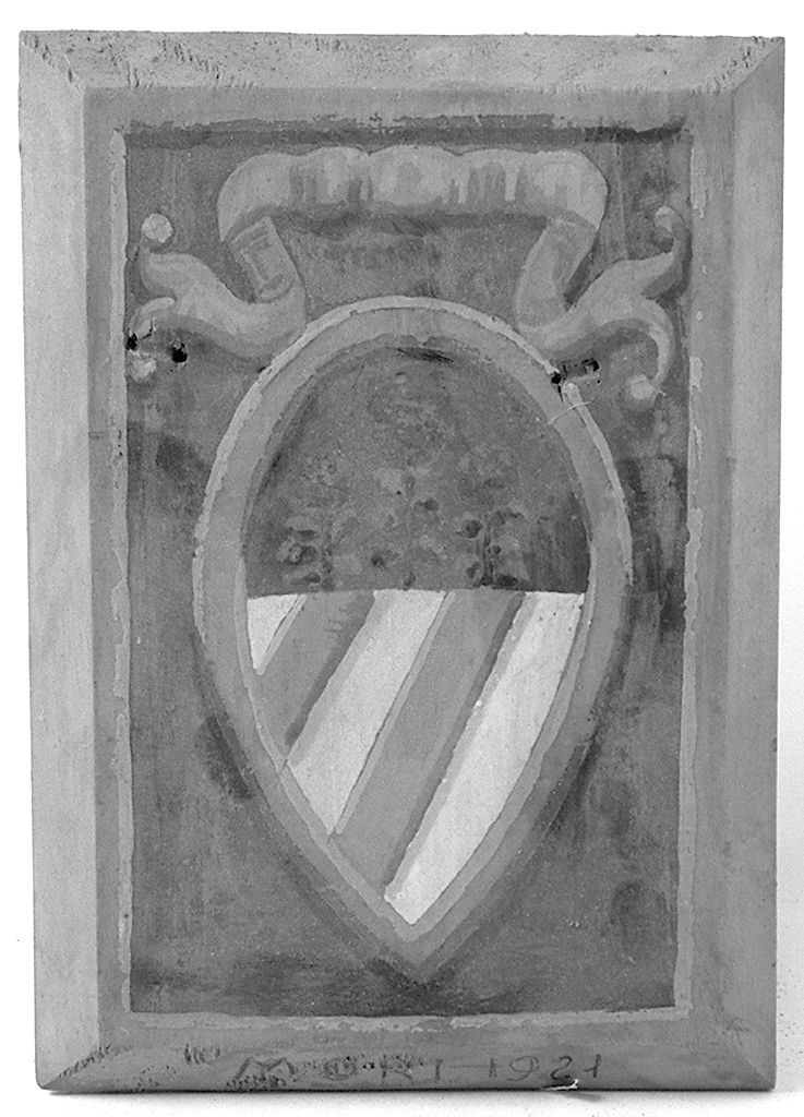 stemma gentilizio della famiglia Mori (dipinto) - ambito senese (sec. XX)