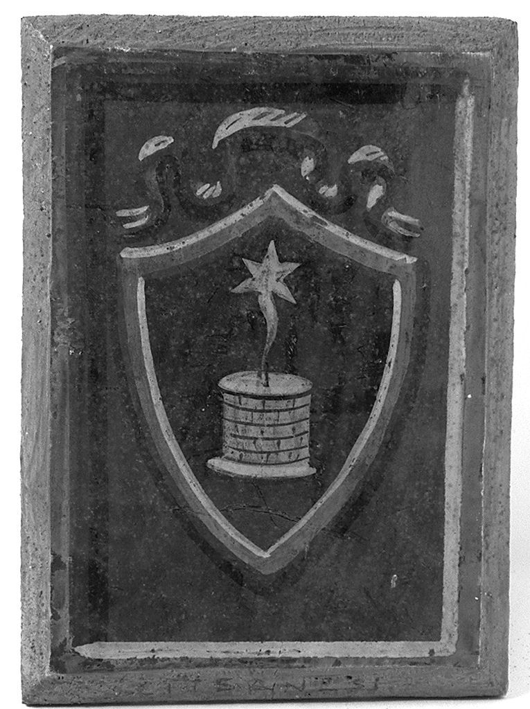 stemma gentilizio della famiglia Citernesi (dipinto) - ambito senese (secc. XIX/ XX)