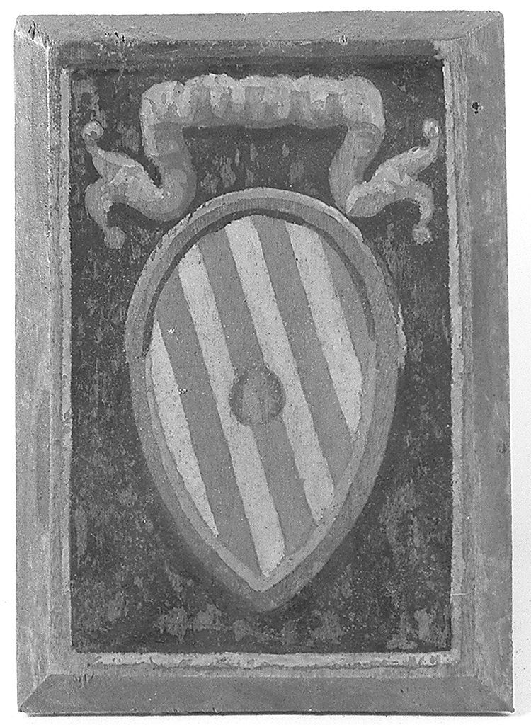 stemma gentilizio (dipinto) - ambito senese (secc. XIX/ XX)