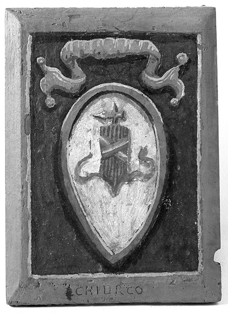 stemma gentilizio della famiglia Chiurco (dipinto) - ambito senese (sec. XX)