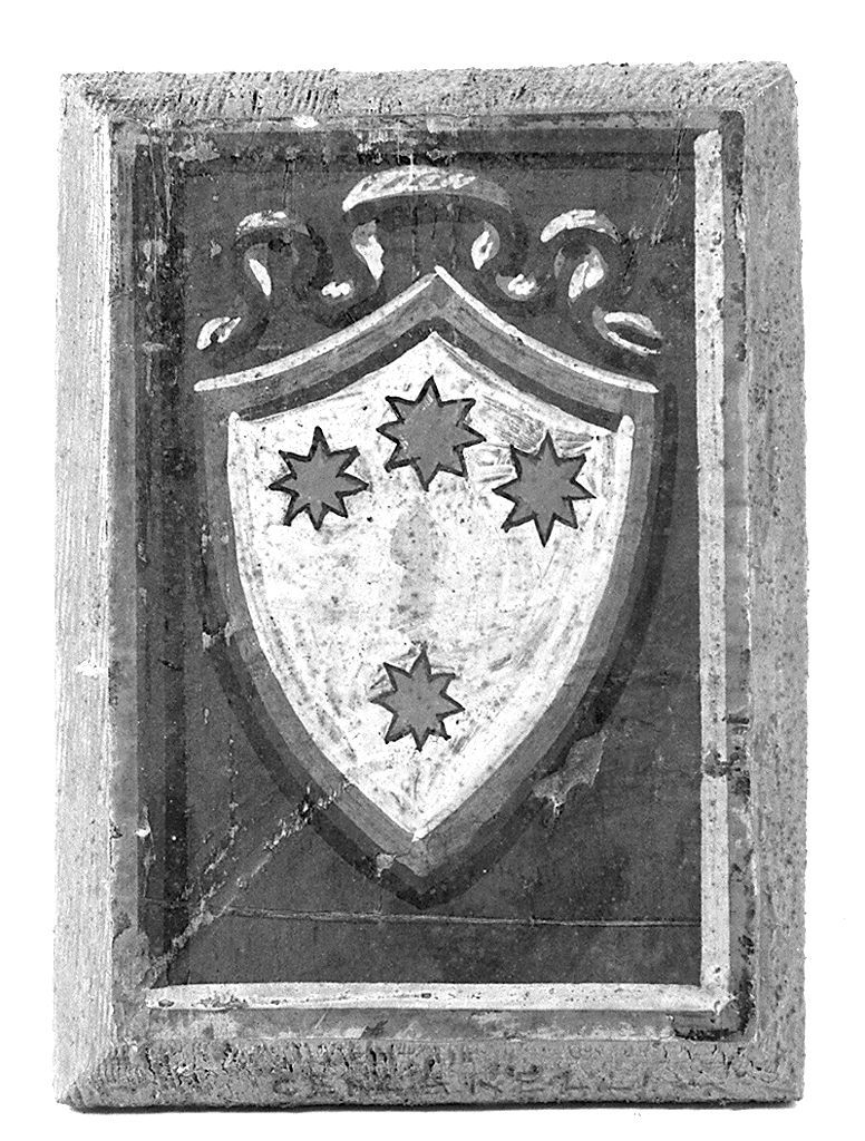 stemma gentilizio della famiglia Ceccarelli (dipinto) - ambito senese (secc. XIX/ XX)