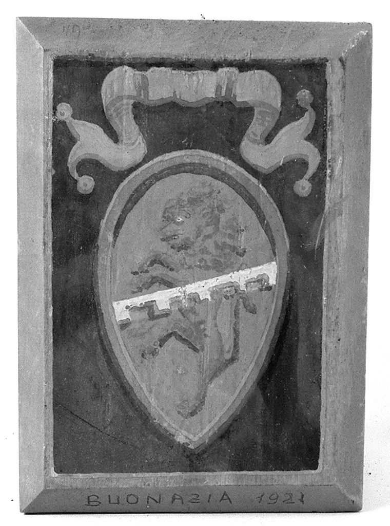 stemma gentilizio della famiglia Bonazia (dipinto) - ambito senese (sec. XX)