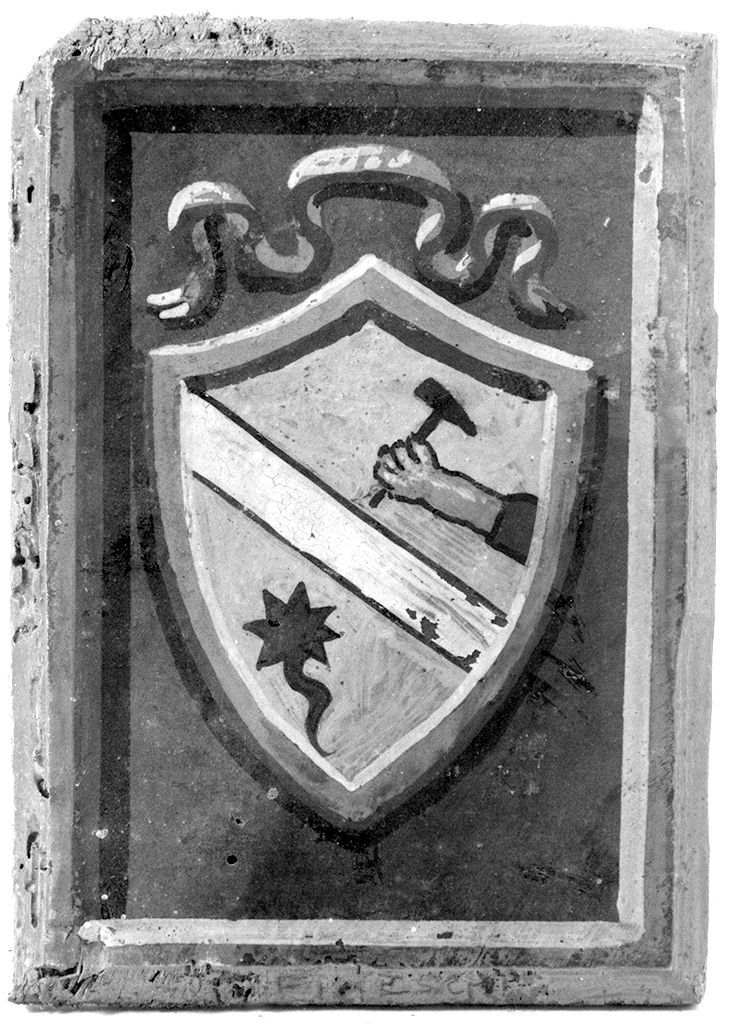 stemma gentilizio della famiglia Fineschi (dipinto) - ambito senese (secc. XIX/ XX)