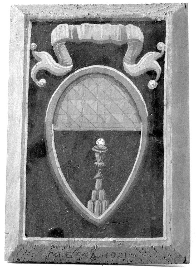 stemma gentilizio della famiglia Messa (dipinto) - ambito senese (sec. XX)