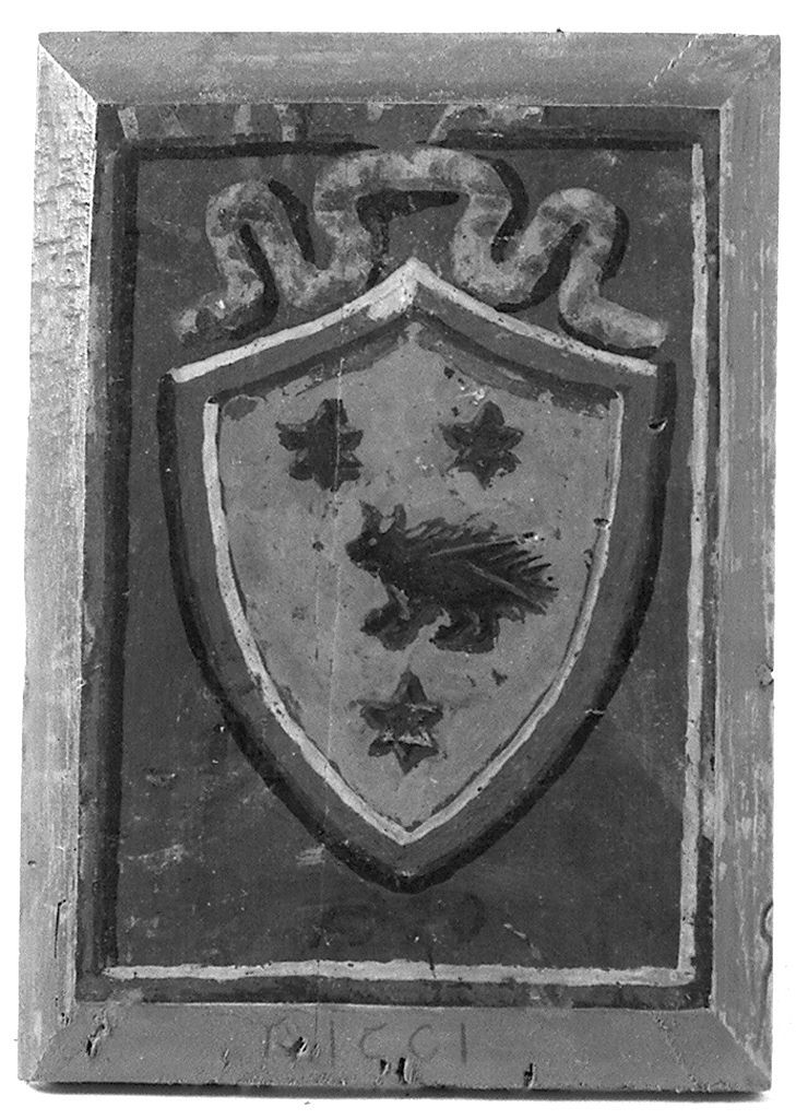 stemma gentilizio della famiglia Ricci (dipinto) - ambito senese (sec. XX)