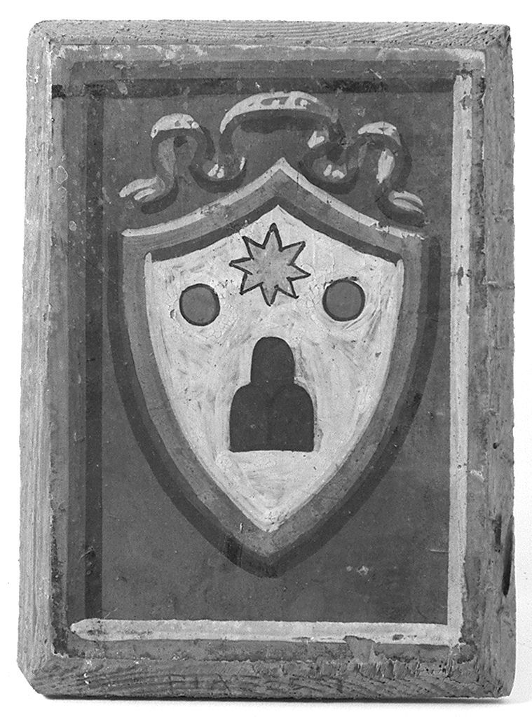 stemma gentilizio della famiglia Piazzesi (dipinto) - ambito senese (secc. XIX/ XX)