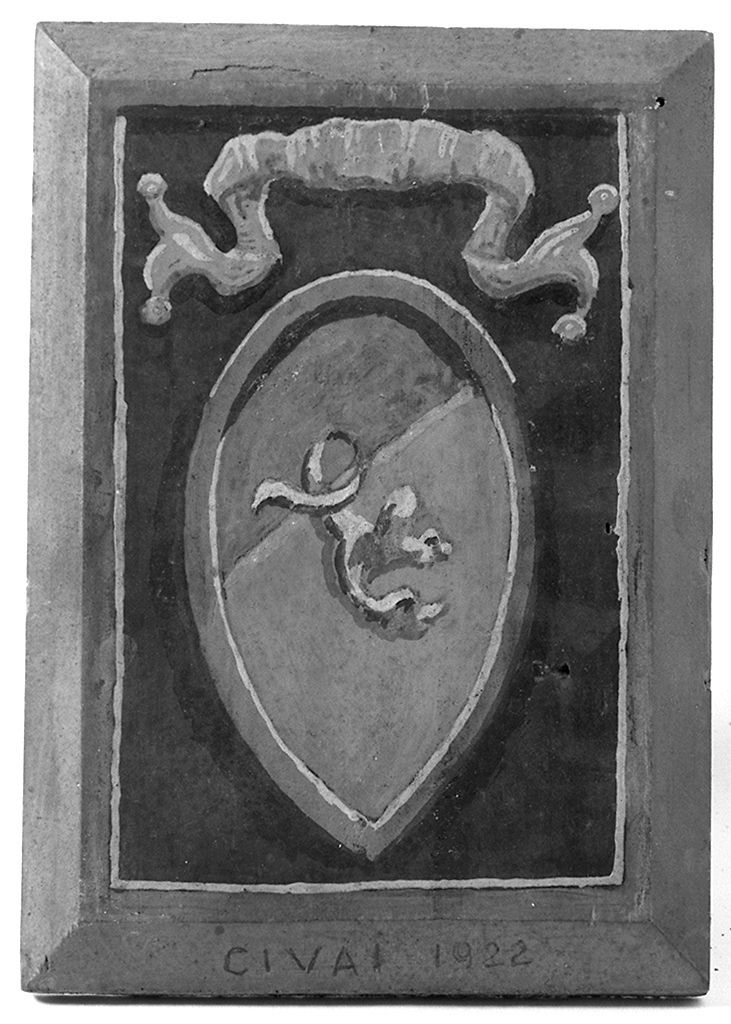 stemma gentilizio della famiglia Civai (dipinto) - ambito senese (sec. XX)