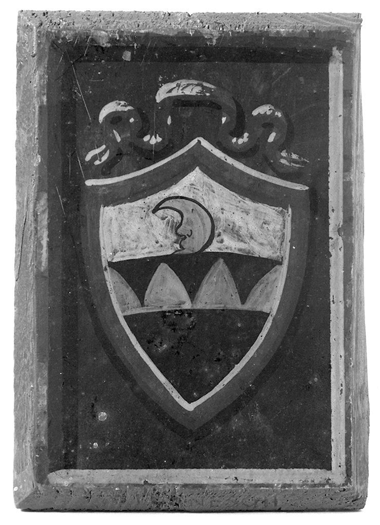 stemma gentilizio della famiglia Milaneschi (dipinto) - ambito senese (secc. XIX/ XX)