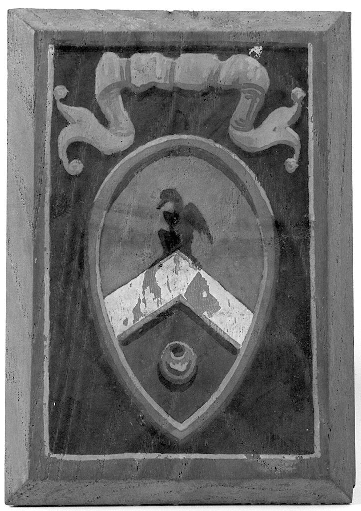 stemma gentilizio (dipinto) - ambito senese (secc. XIX/ XX)