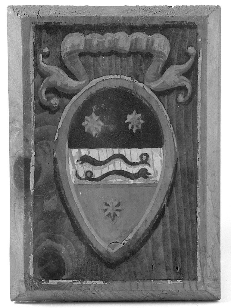 stemma gentilizio (dipinto) - ambito senese (secc. XIX/ XX)