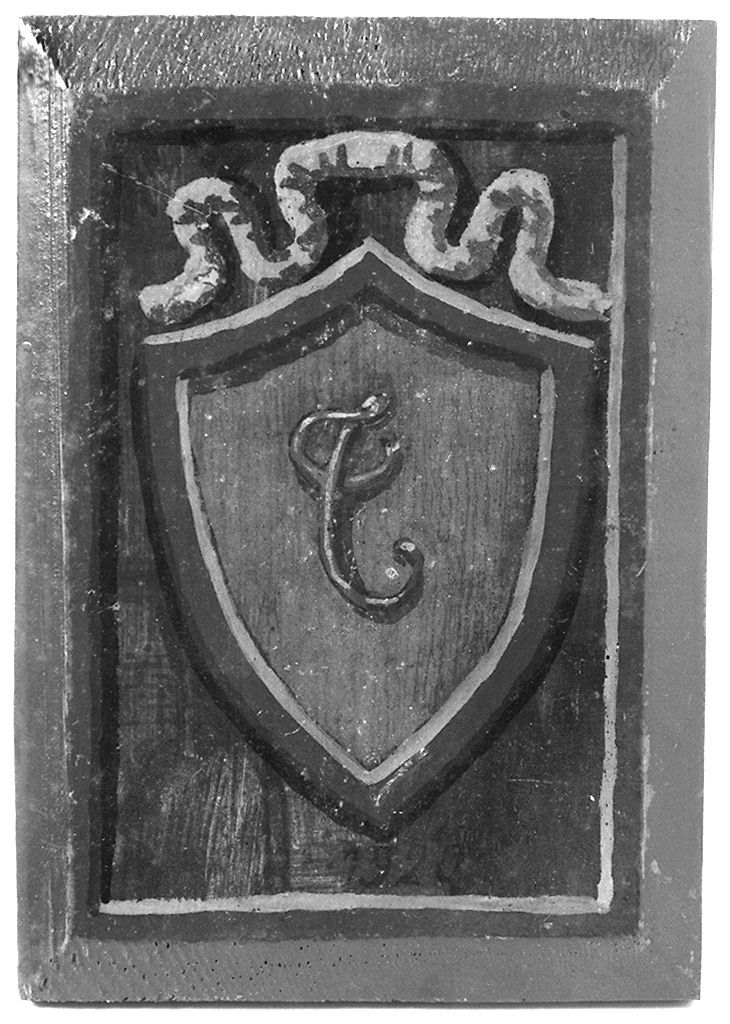 stemma gentilizio della famiglia Terzi (dipinto) - ambito senese (secc. XIX/ XX)