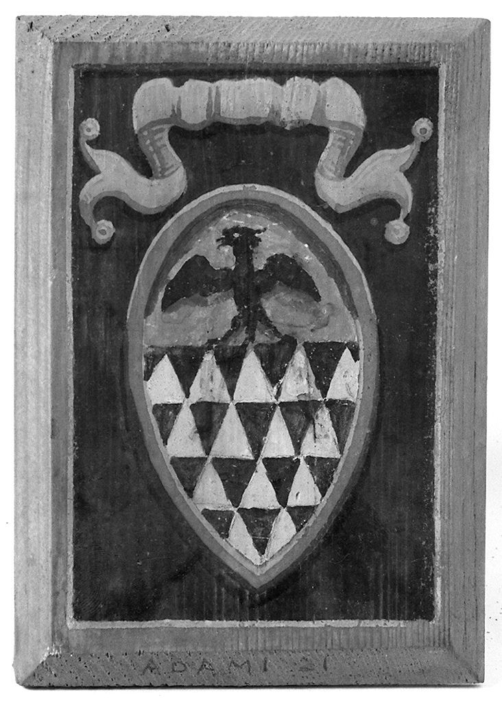 stemma gentilizio della famiglia Adami (dipinto) - ambito senese (sec. XX)