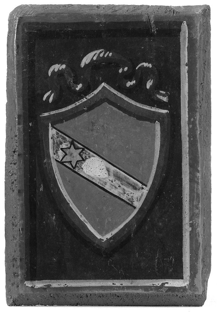 stemma gentilizio della famiglia Bellocci (dipinto) - ambito senese (secc. XIX/ XX)