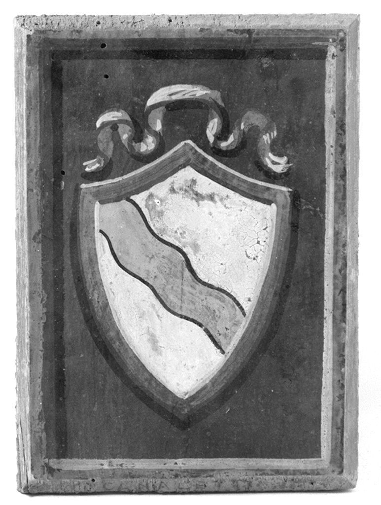 stemma gentilizio della famiglia Canaletti (dipinto) - ambito senese (secc. XIX/ XX)