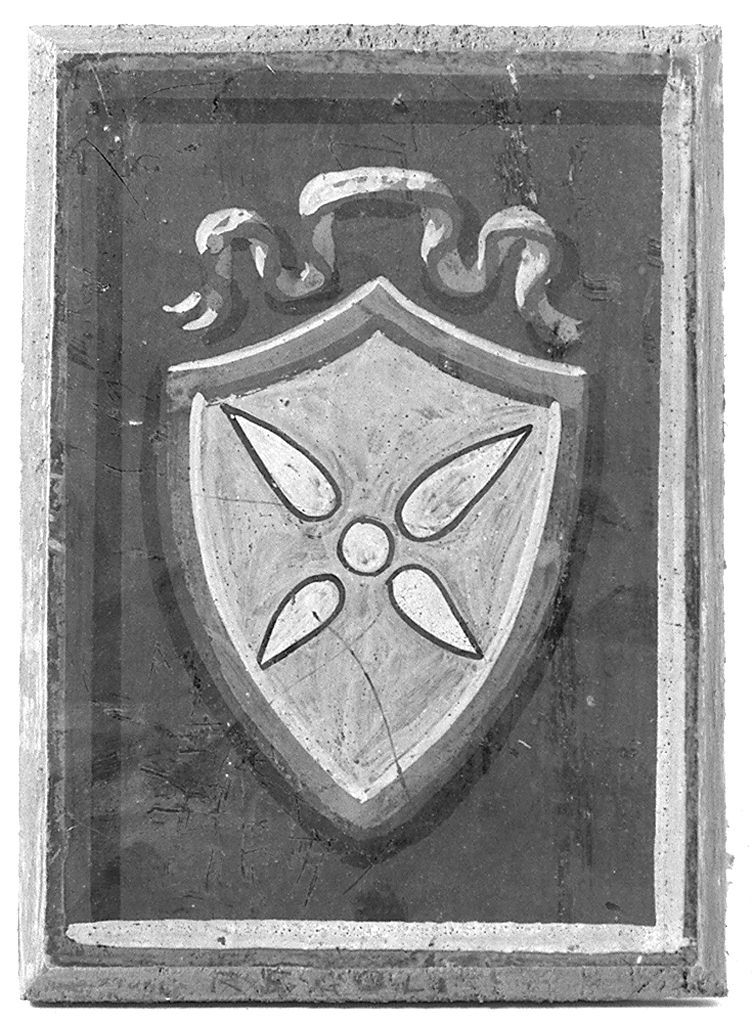 stemma gentilizio della famiglia Regoli (dipinto) - ambito senese (secc. XIX/ XX)