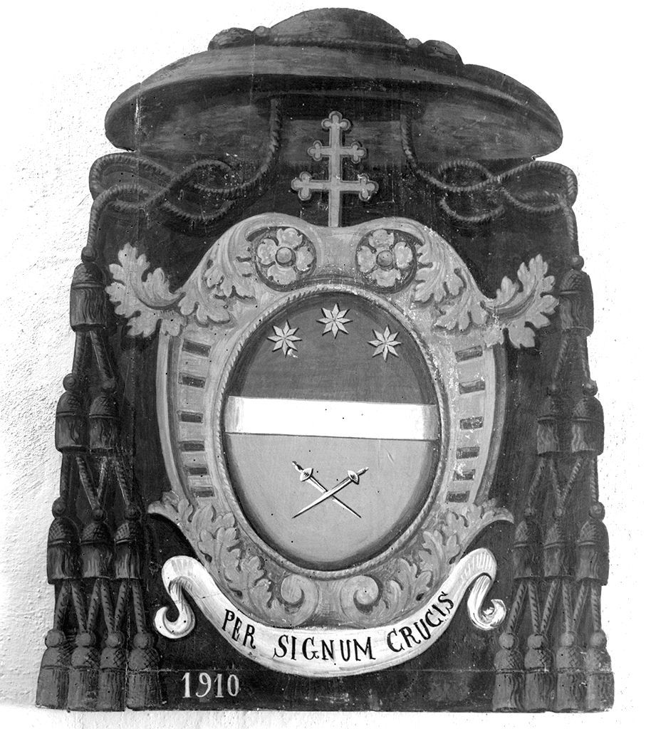 stemma gentilizio (dipinto) - ambito senese (sec. XX)