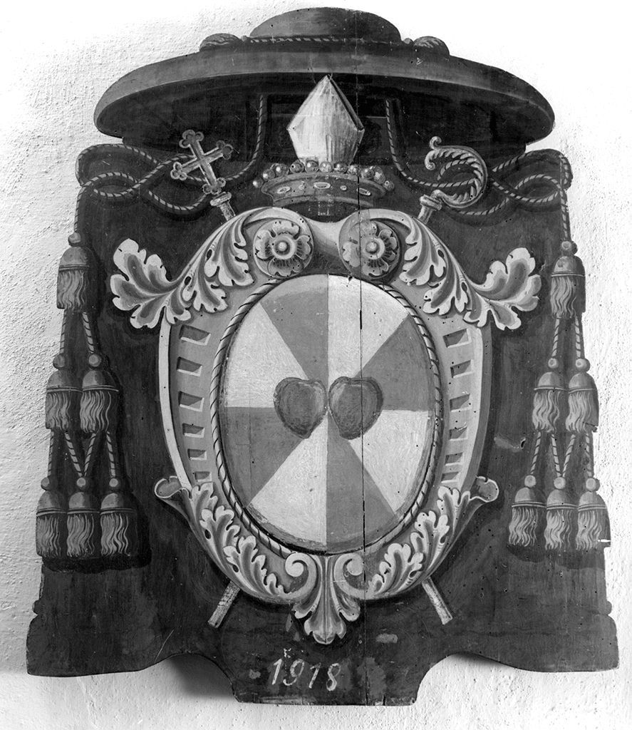 stemma gentilizio della famiglia Corbini (dipinto) - ambito senese (sec. XX)