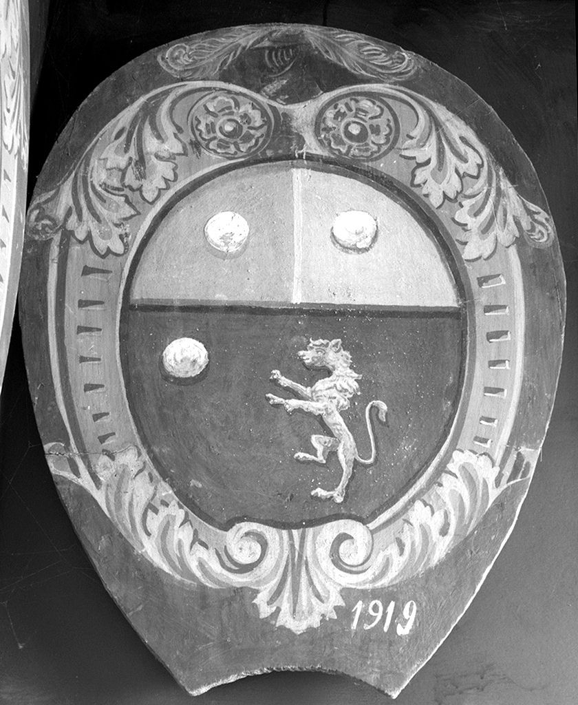 stemma gentilizio (dipinto) - ambito senese (sec. XX)