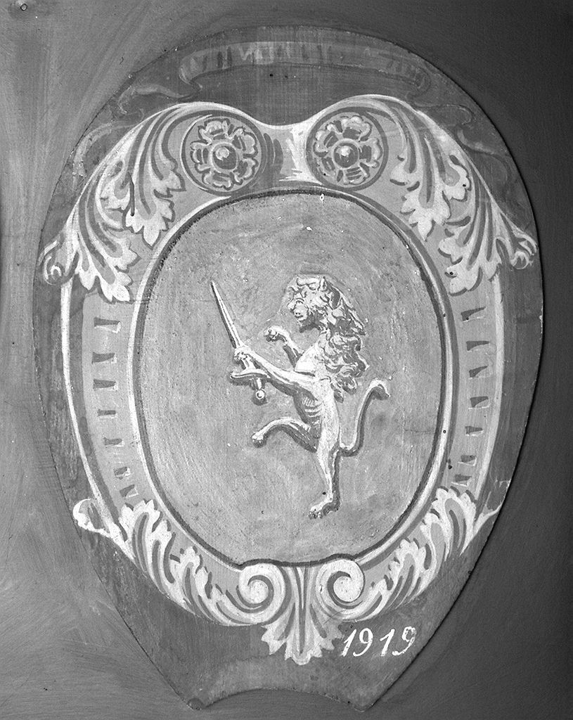 stemma gentilizio (dipinto) - ambito senese (sec. XX)