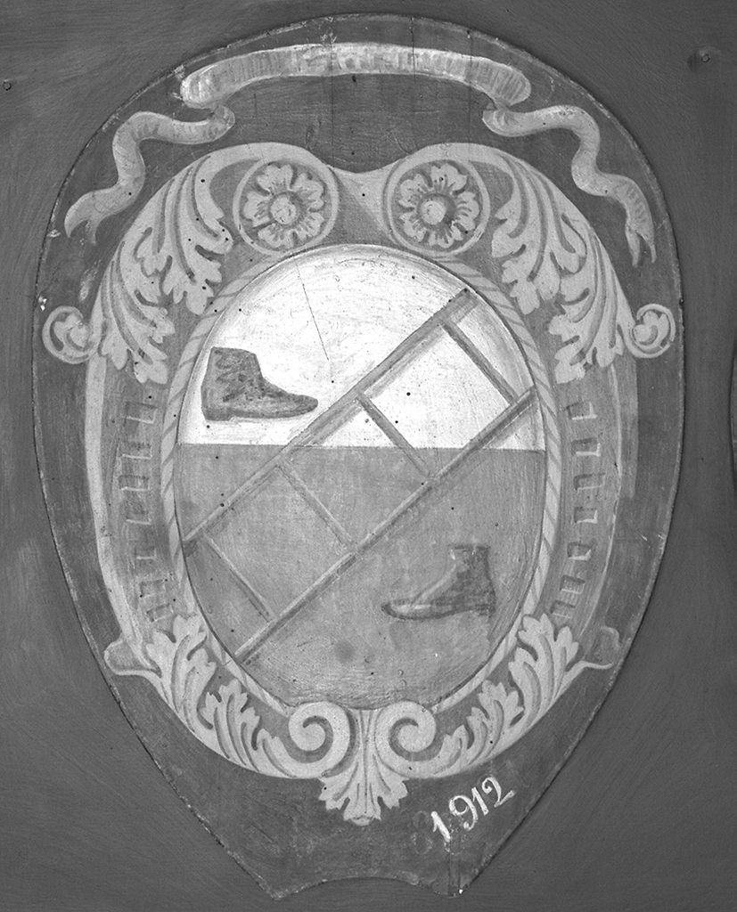 stemma gentilizio (dipinto) - ambito senese (sec. XX)