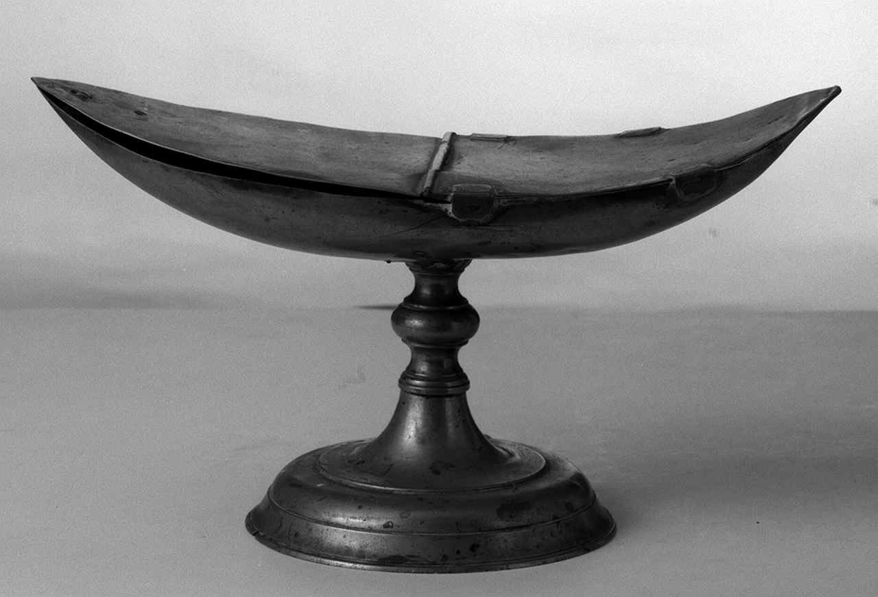 navicella portaincenso - bottega toscana (sec. XIX)