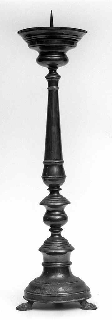 candeliere d'altare, serie - produzione toscana (secc. XIX/ XX)