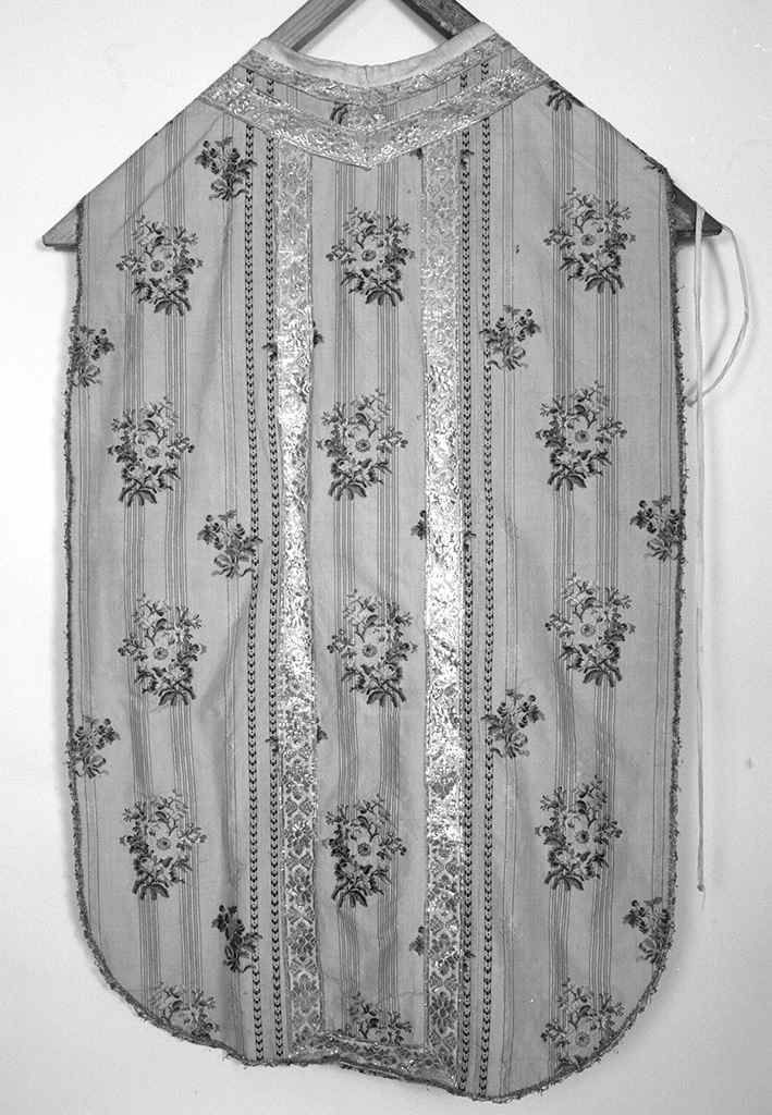 motivi decorativi floreali (pianeta, elemento d'insieme) - manifattura italiana (ultimo quarto sec. XVIII)