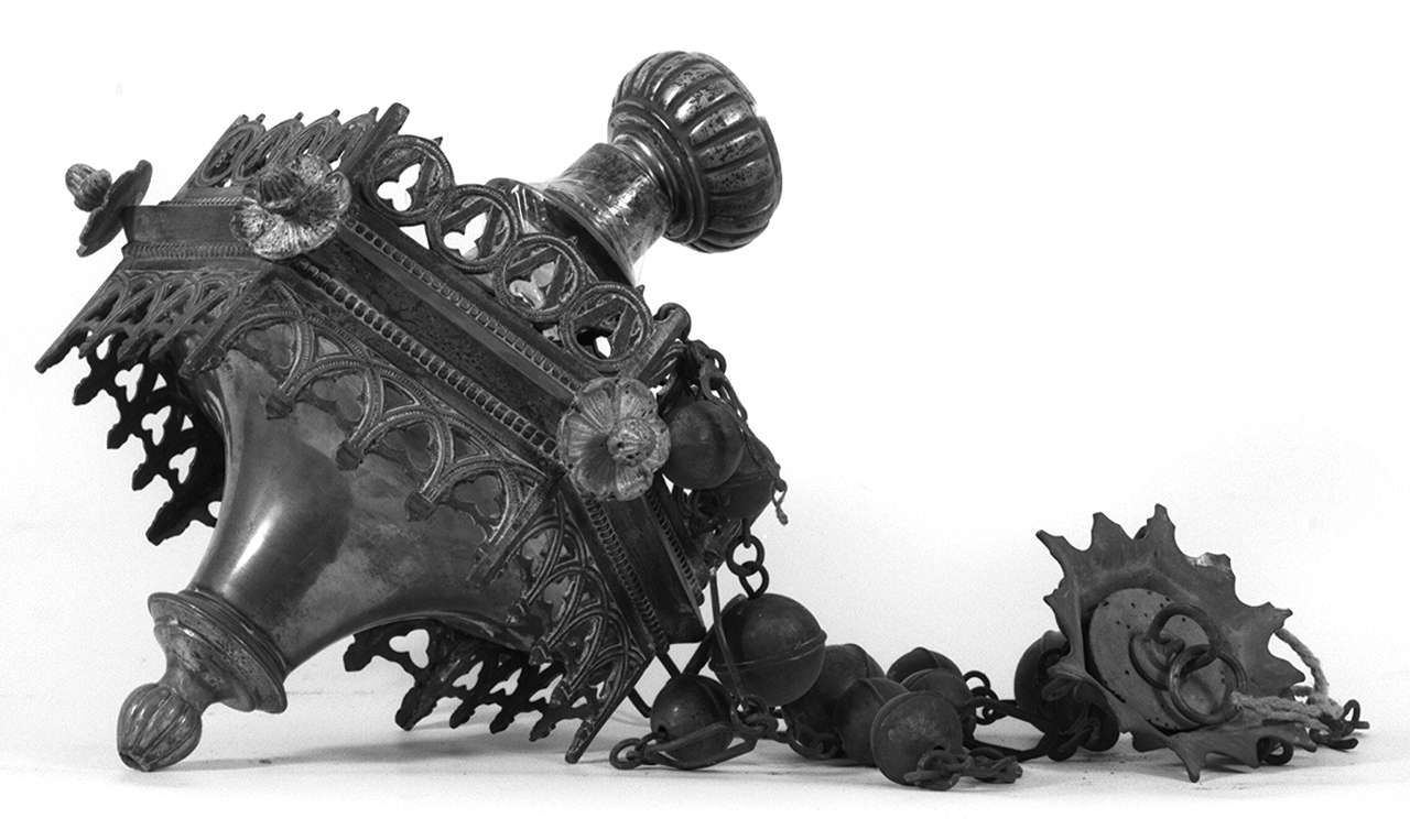 lampada pensile - bottega toscana (secc. XIX/ XX)