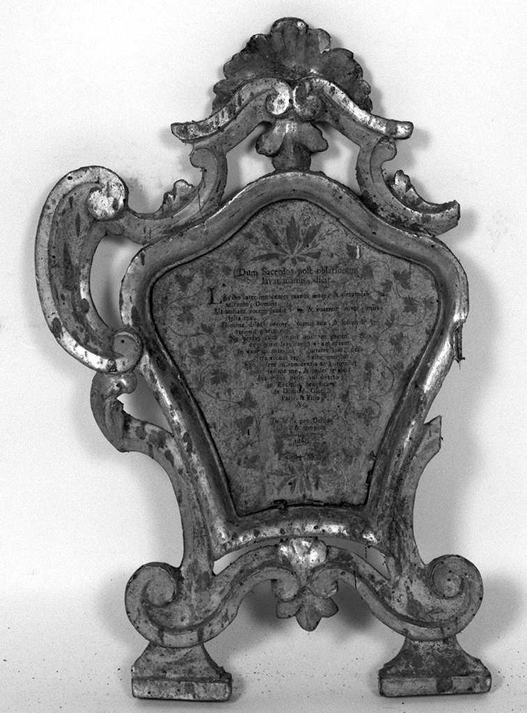 motivi decorativi vegetali (cartagloria, elemento d'insieme) - bottega toscana (secc. XVIII/ XIX)