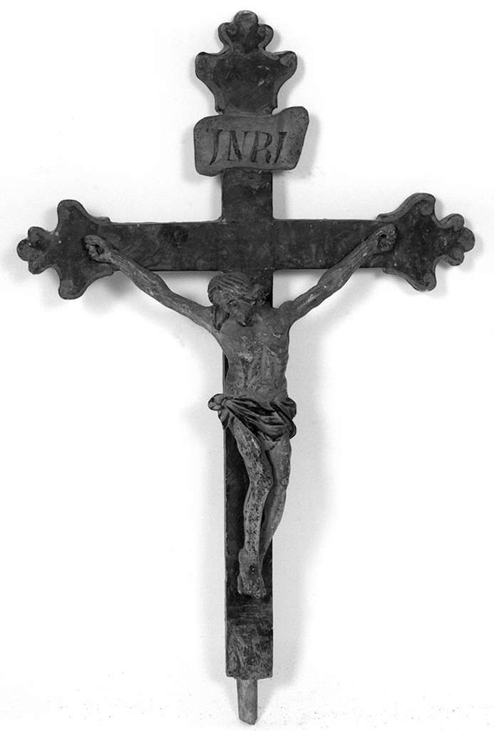 Cristo crocifisso (croce d'altare, frammento) - bottega toscana (sec. XVIII)