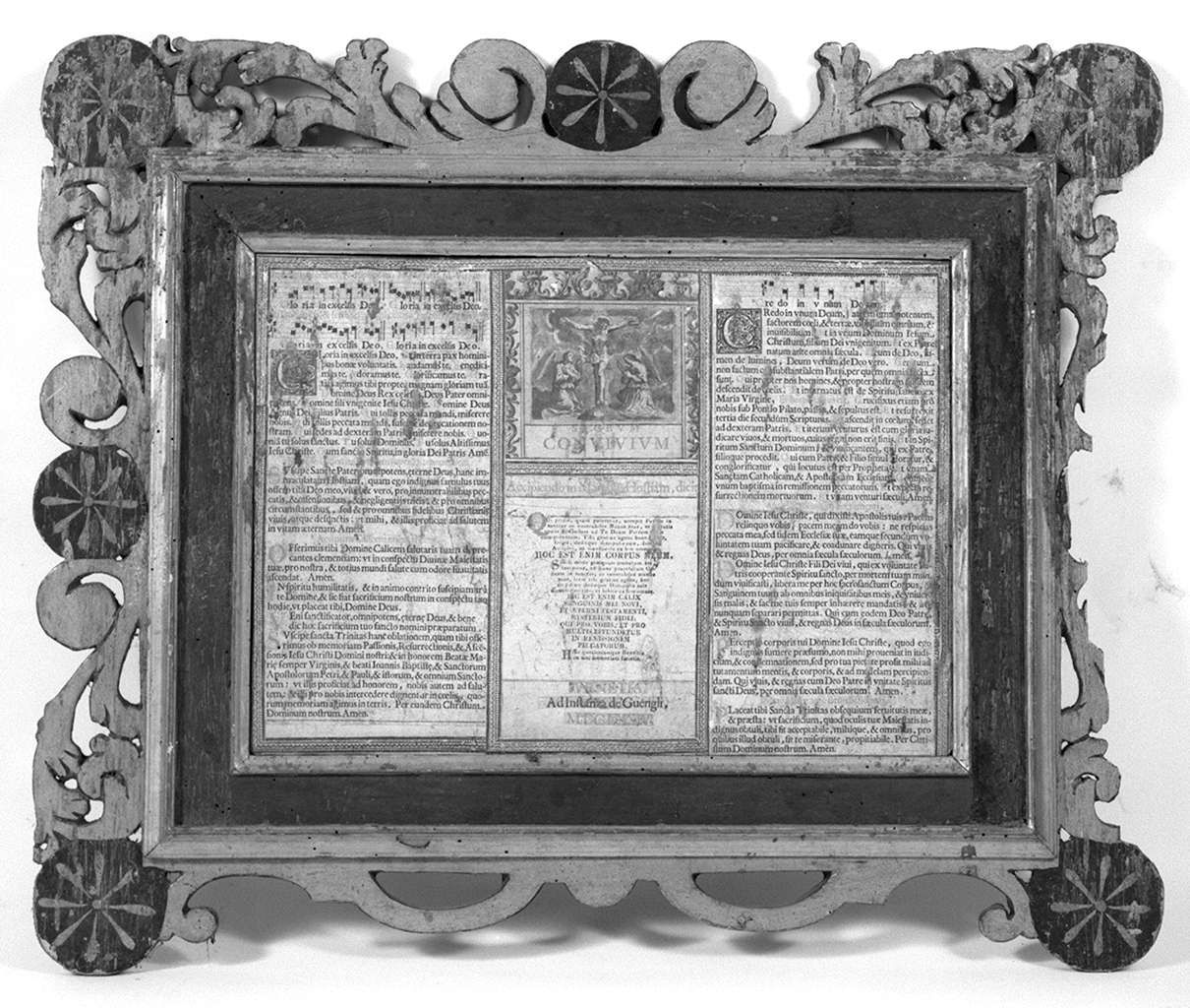 cartagloria, elemento d'insieme - bottega toscana (prima metà sec. XIX)