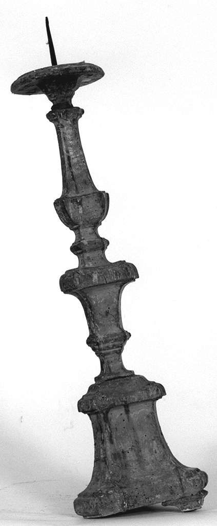 candeliere d'altare, serie - bottega toscana (sec. XVIII)