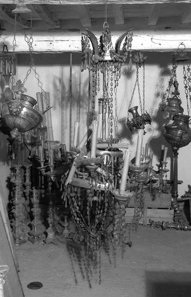 lampadario - bottega toscana (seconda metà sec. XIX)