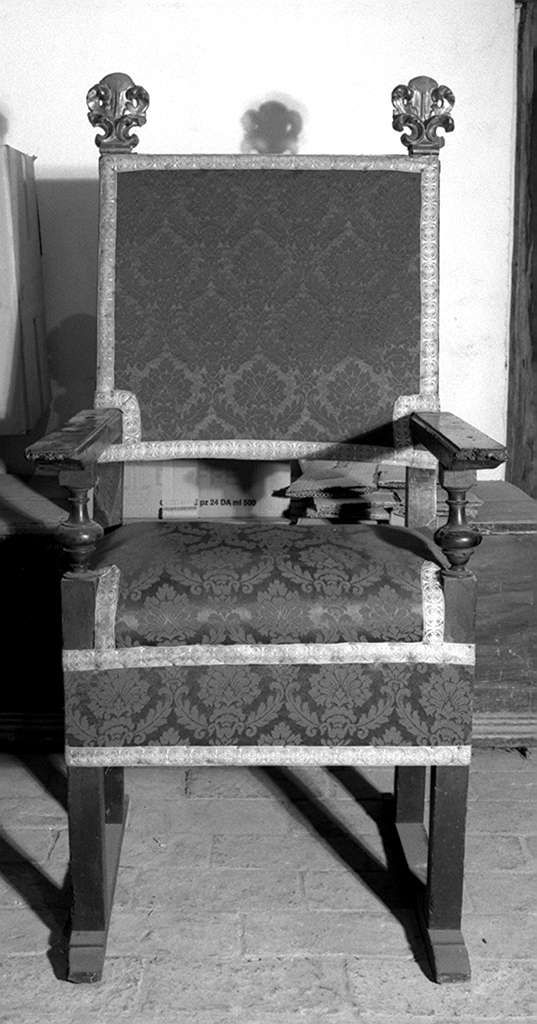 motivi decorativi vegetali (seggiolone) - bottega toscana (sec. XVII)