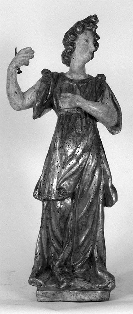 figura femminile (candelabro - a statua) - ambito senese (sec. XVII)