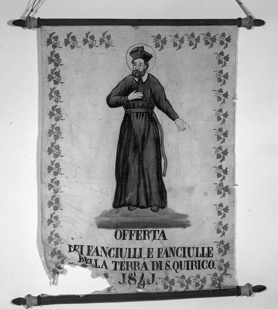 San Filippo Neri (stendardo processionale) - ambito senese (sec. XIX)