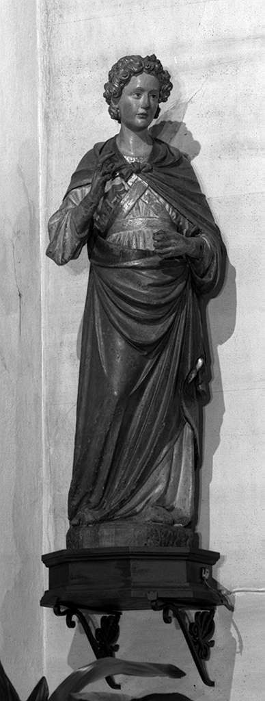 angelo annunciante (statua) di Francesco di Valdambrino (attribuito) (fine sec. XIV)