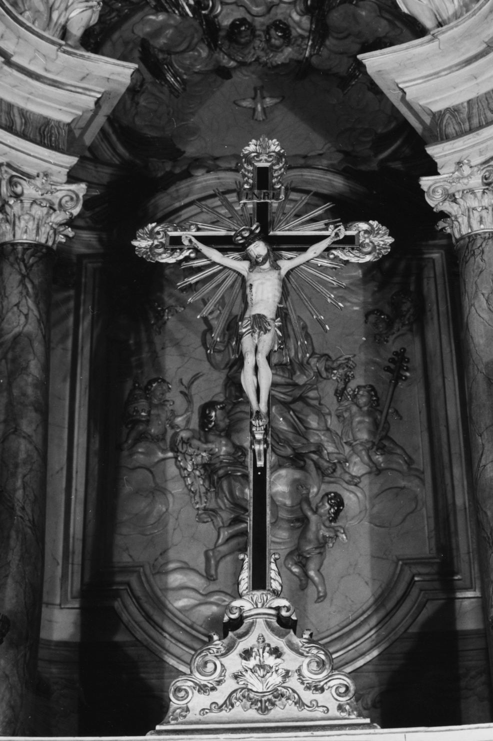 Cristo crocifisso (croce processionale) - bottega toscana (seconda metà sec. XVIII)